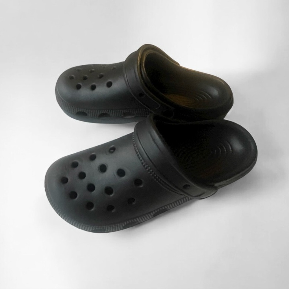Classic Black Slip-On Clogs